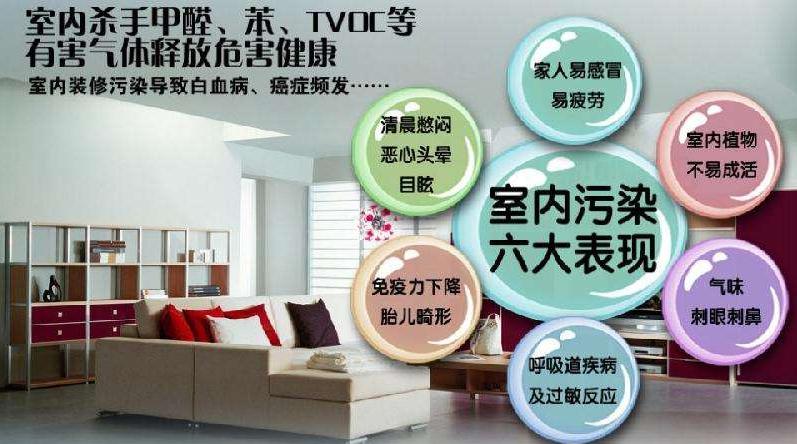 負離子能有效分解甲醛、甲苯，反應產物是無味無毒的二氧化碳和水